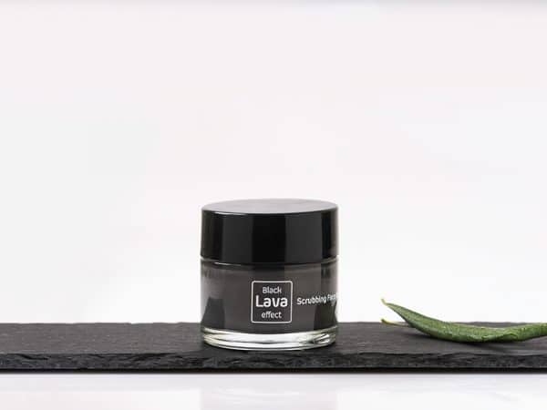 Black Lava Effect - face mask